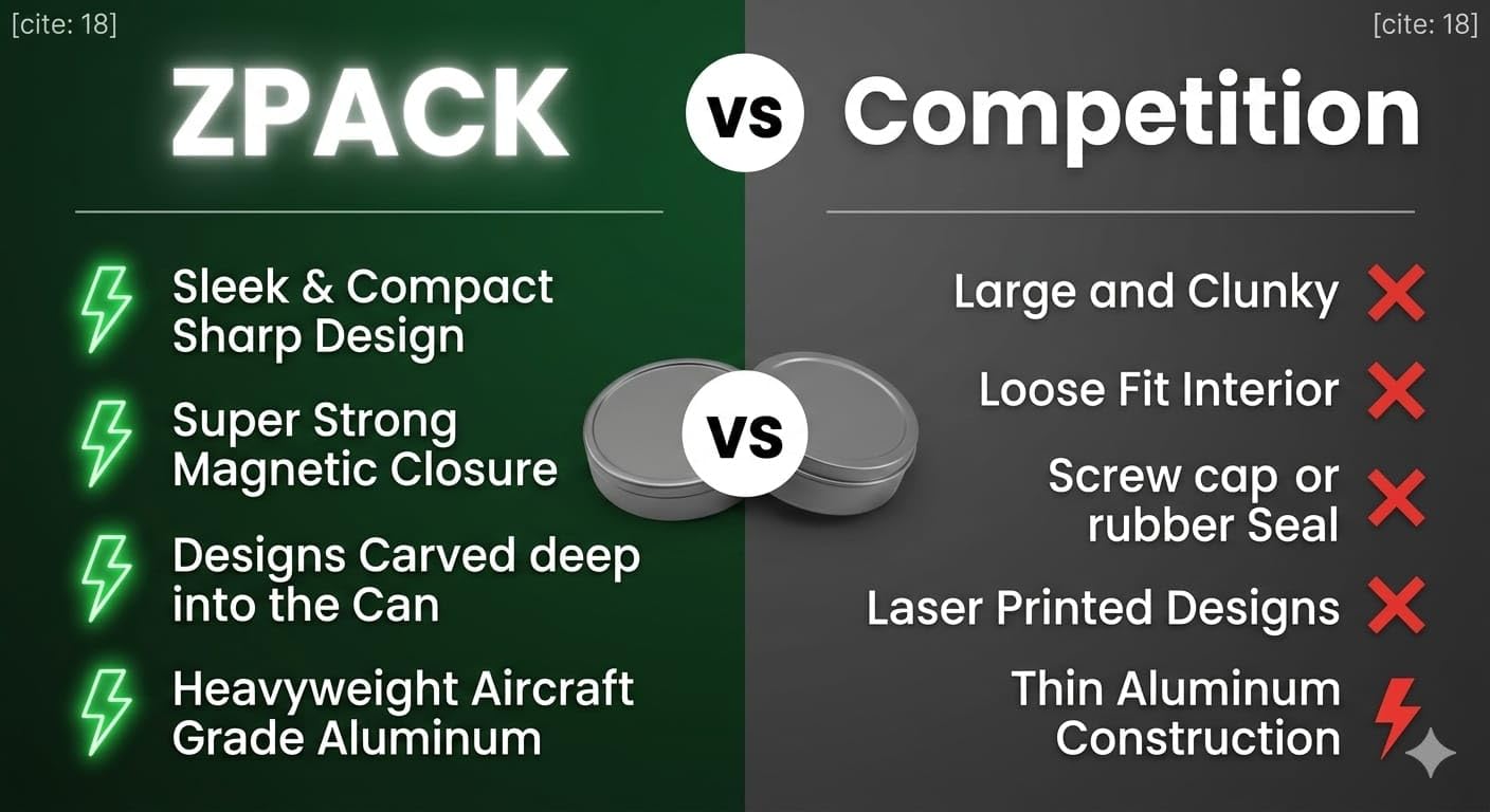 Metal Zyn Can | Upper Deckys | Forest Green