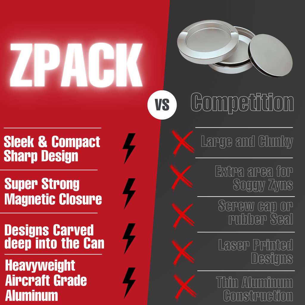 Metal Zyn Can | Trump Punisher | Frosted Silver