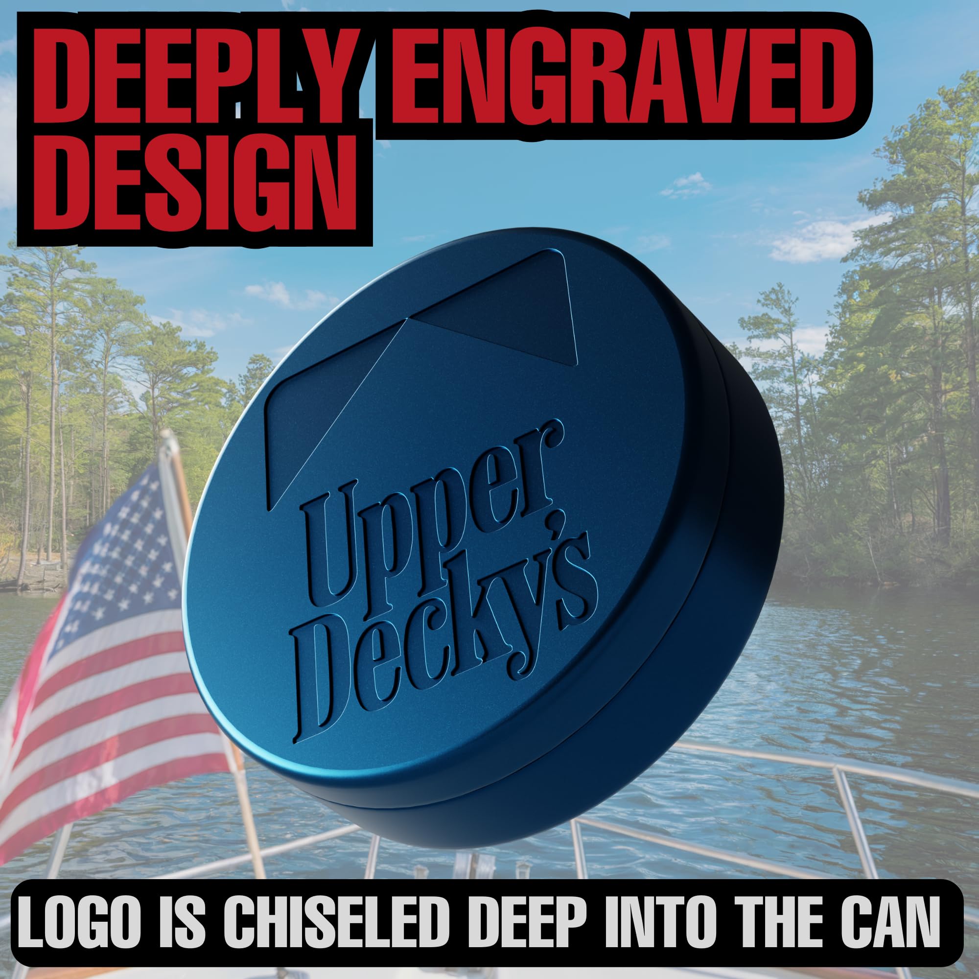 Metal Zyn Can | Upper Deckys | Electric Blue