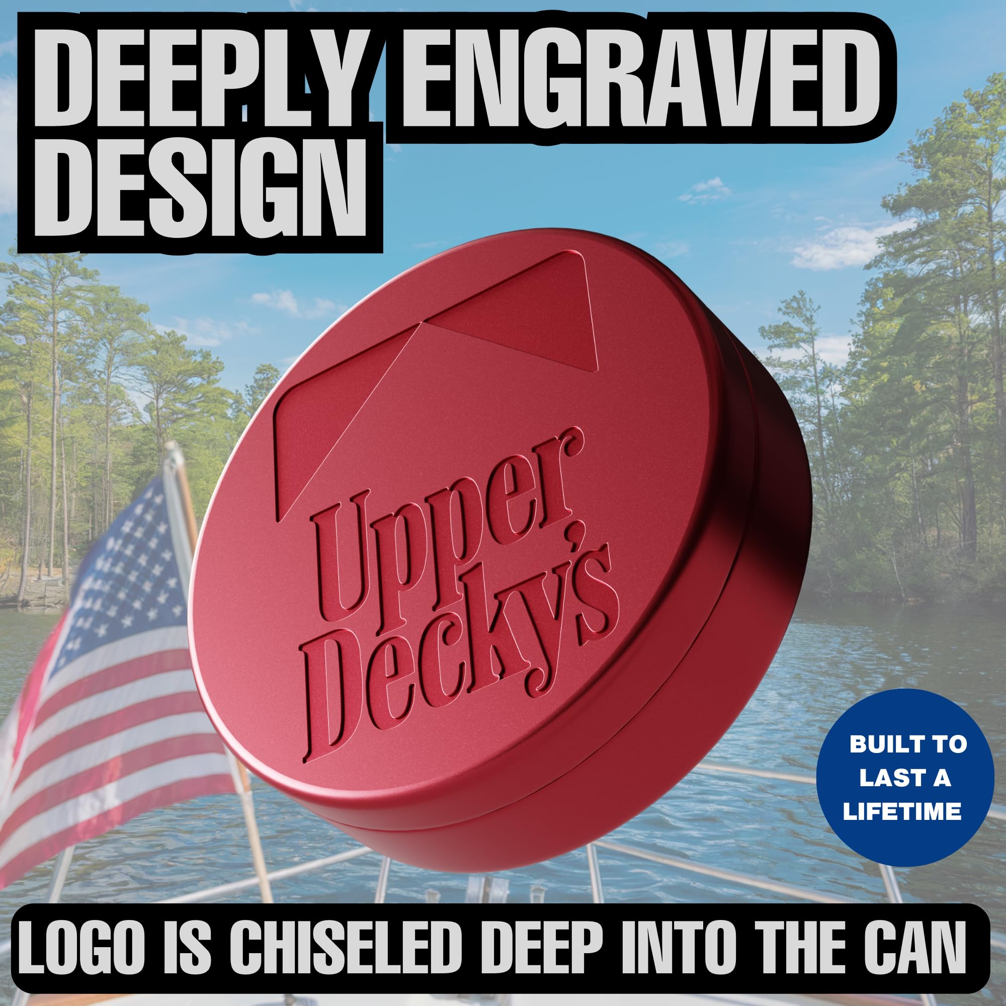 Metal Zyn Can | Upper Deckys | Blazing Red