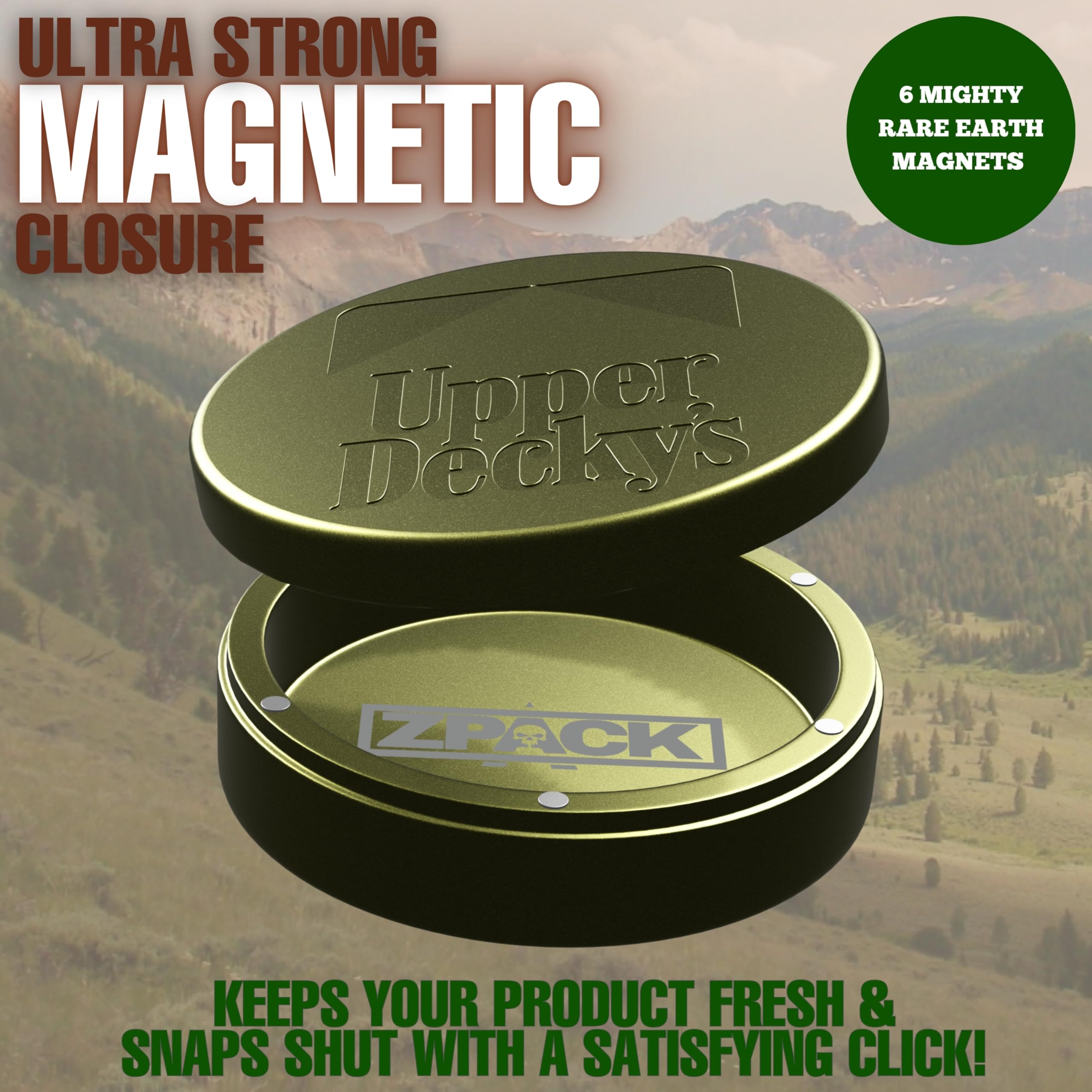 Metal Zyn Can | Upper Deckys | Forest Green