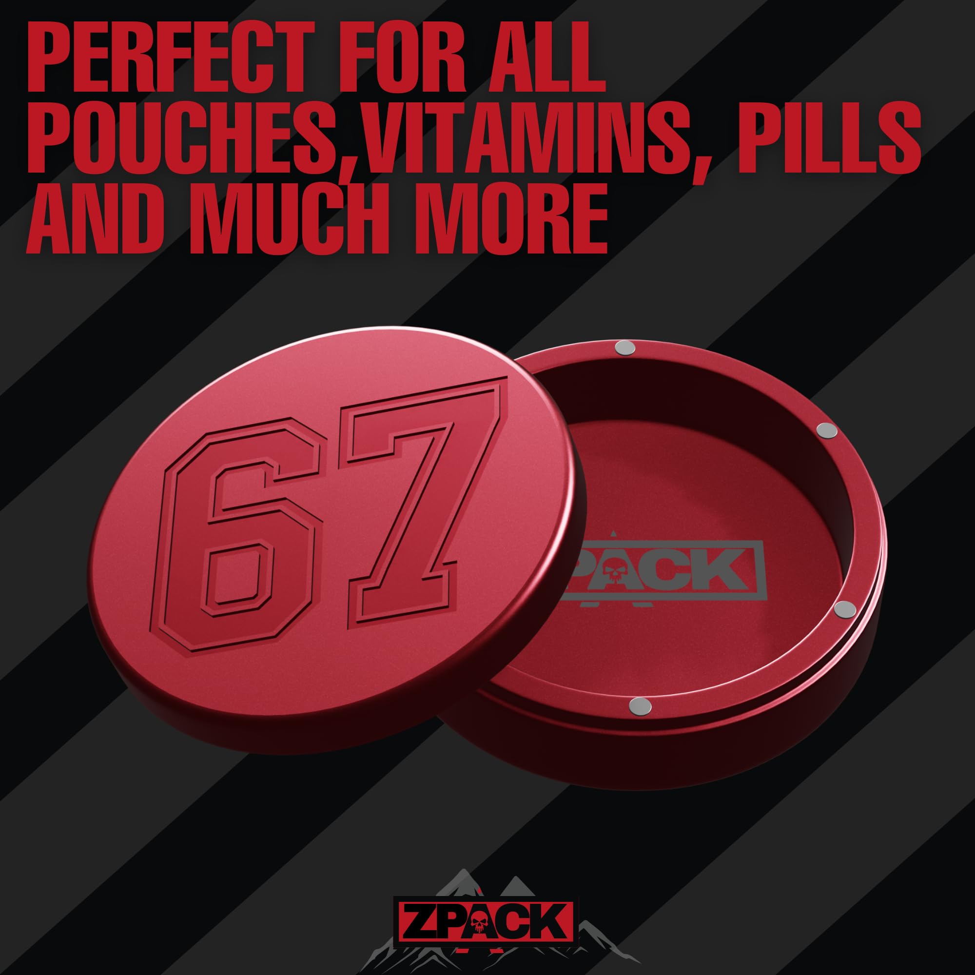 Metal Zyn Can | 67 Six Seven | Blazing Red