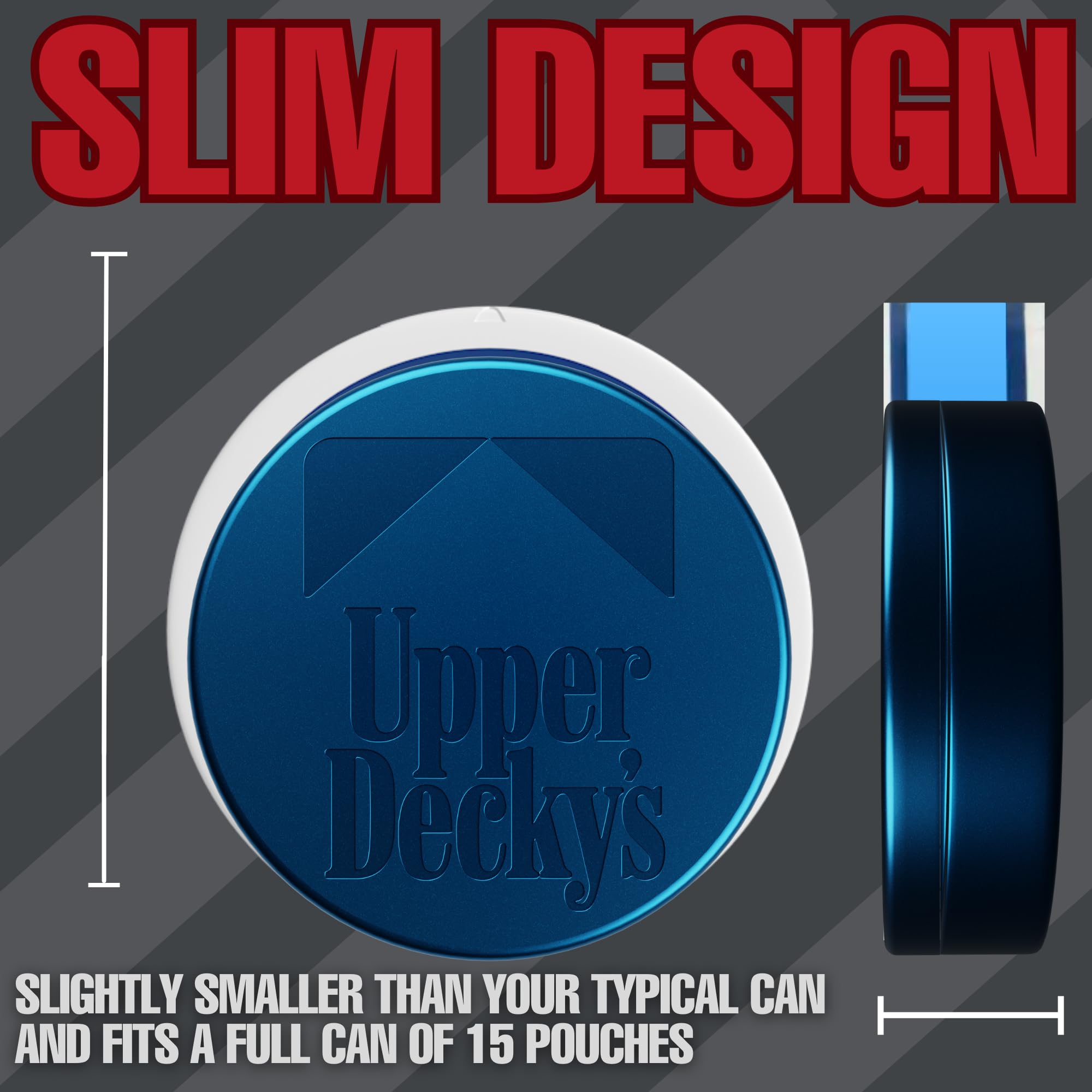 Metal Zyn Can | Upper Deckys | Electric Blue