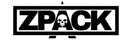 ZPack logo with a skull symbol on a white background